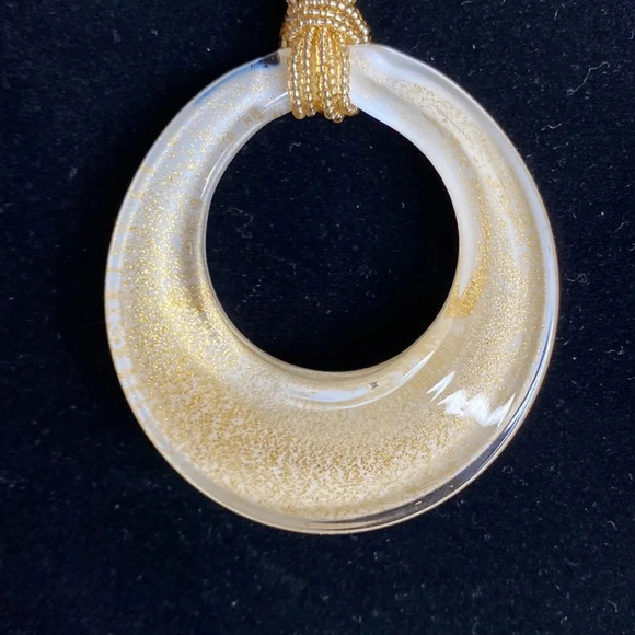 Murano glass gold necklace HP 2/7 - Picture 2 of 7